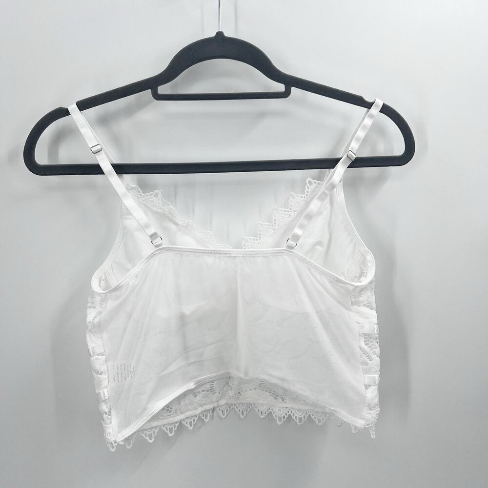 Y2K Fairy White Floral Lace Corset Bustier EDC Womens Size Large - Picture 5 of 7